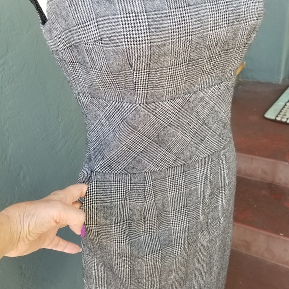 Banana Republic Plaid Wool Sheath Dress - Picture 3 of 8